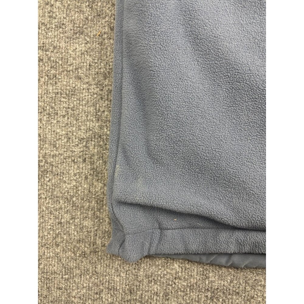 Nike Fleece‎ Vest Mens M Blue Gray Reversible Full Zip Mock Neck Swoosh Logo - Picture 5 of 10